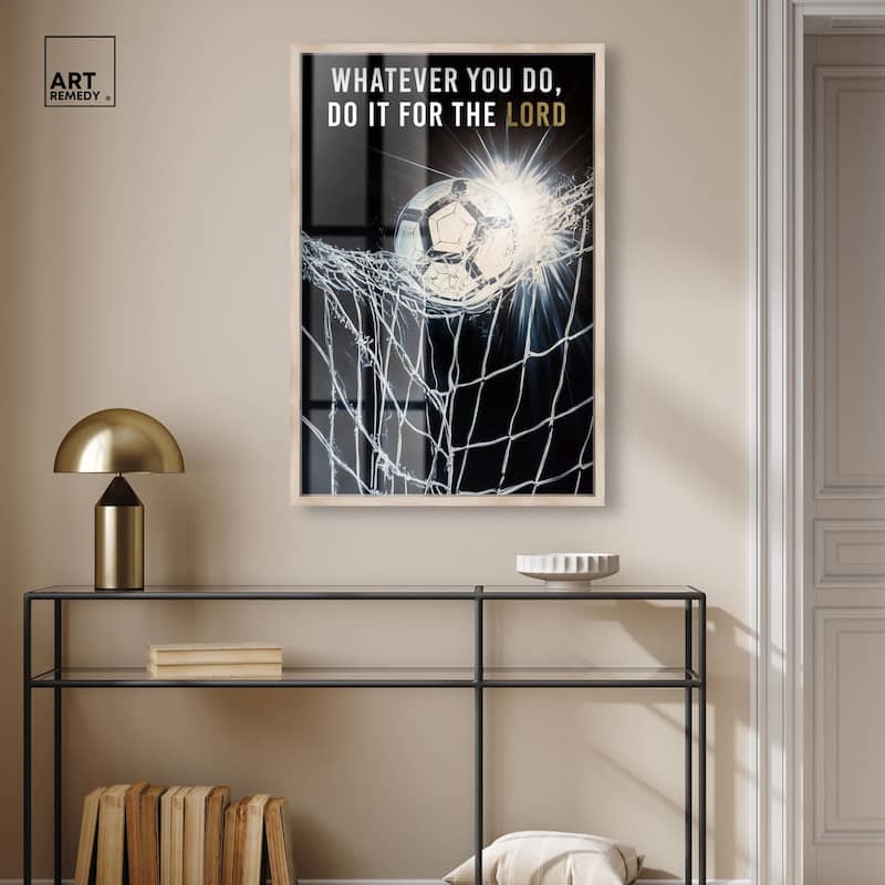 Do it for the Lord Soccer Shadowbox by Art Remedy