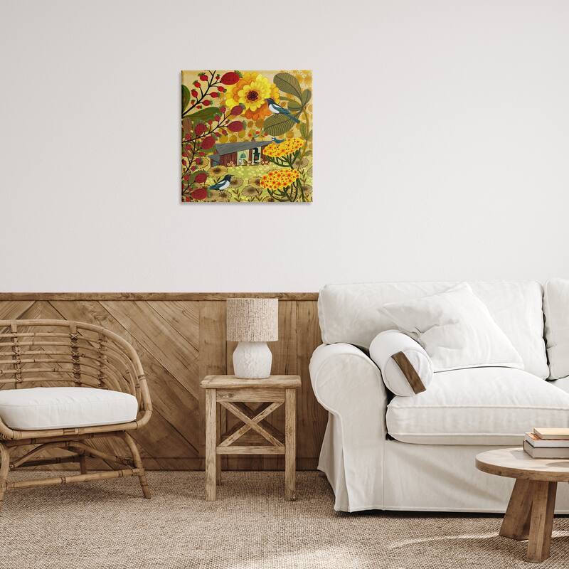Stupell Warm Autumnal Cottage Canvas Wall Art Design By Kay Widdowson