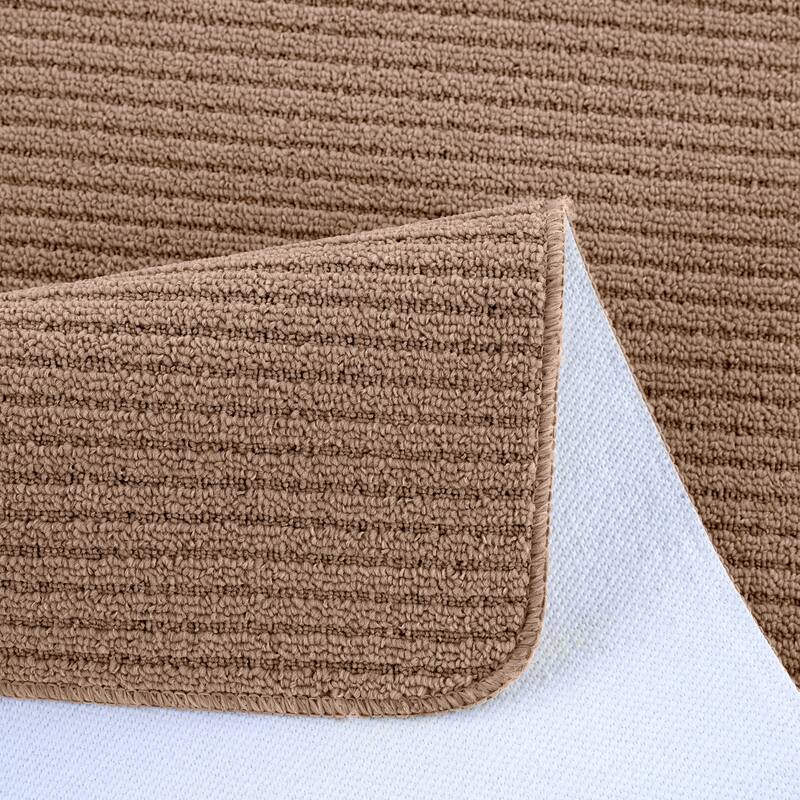 Beverly Rug Non Slip Washable Kitchen Rugs and Mats 2 Piece Set, 48"x20" + 30"x20"