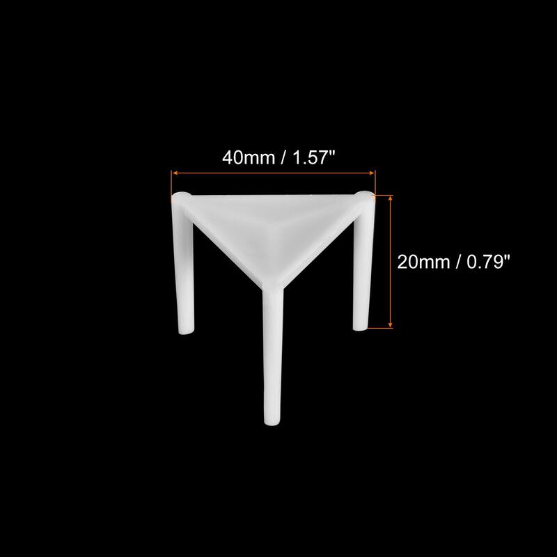 Pizza Saver Stand, 100pcs Plastic Tripod Stack for Food Take Out Service - White - White