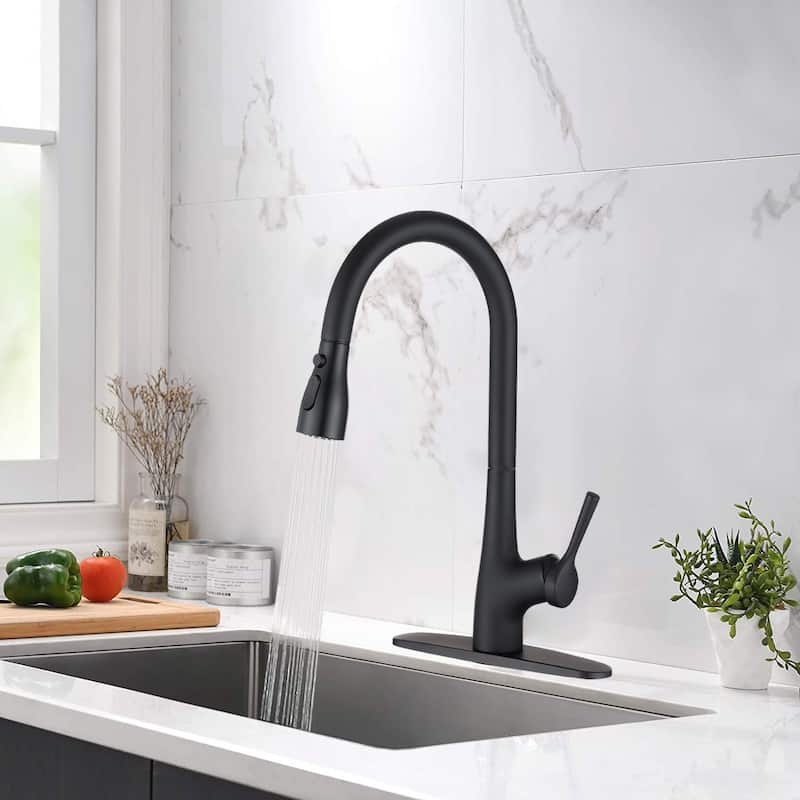 DORNBERG High Arc Pull Down Kitchen Sink Faucet
