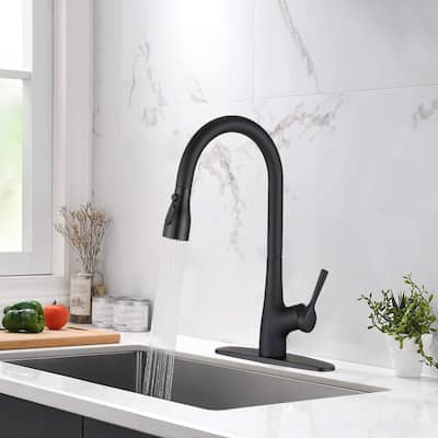 DORNBERG High Arc Pull Down Kitchen Sink Faucet