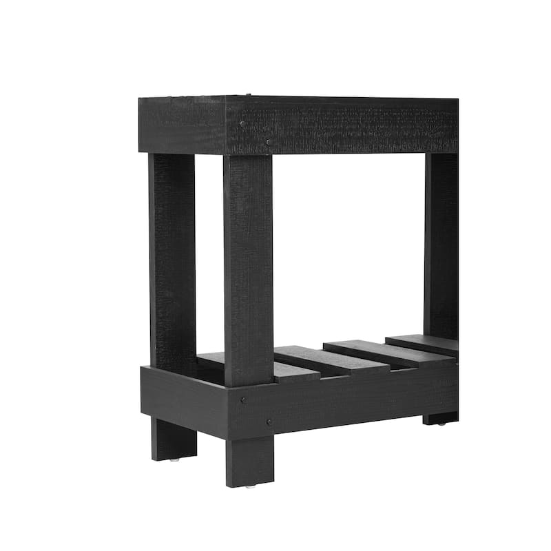 63'' Long Console Table, Entryway Display Table with Natural Wood Grain, Vintage Sofa Table w/ Bottom Shelf