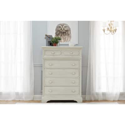 Heritage Amherst 6 Drawer Chest Antique White