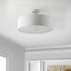 preview thumbnail 13 of 15, SAFAVIEH Lighting Jolana 19.75-Inch 3-Light Flush Mount Ceiling Light - 20" W x 20" D x 12" H