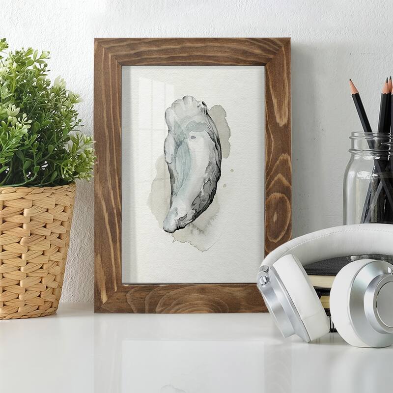 Oysters on the Bay II -Framed Print w/glass-Cherry Red