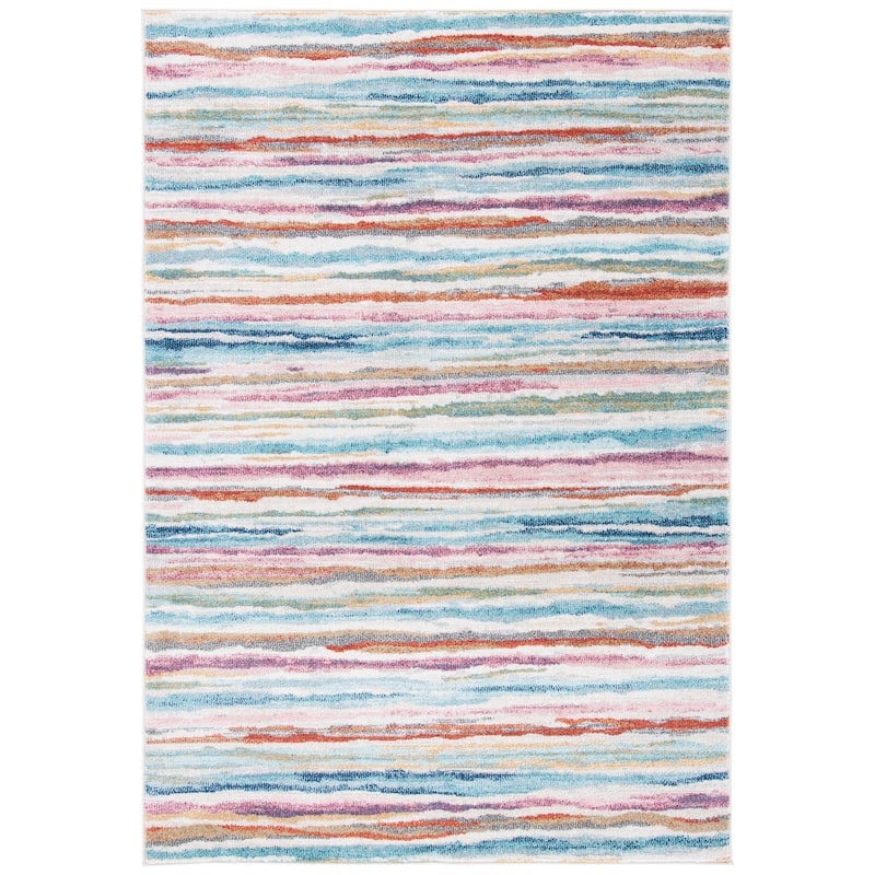 SAFAVIEH, Phoenix Candace Vintage Rug - 4'5" x 6'5" - Ivory/Blue