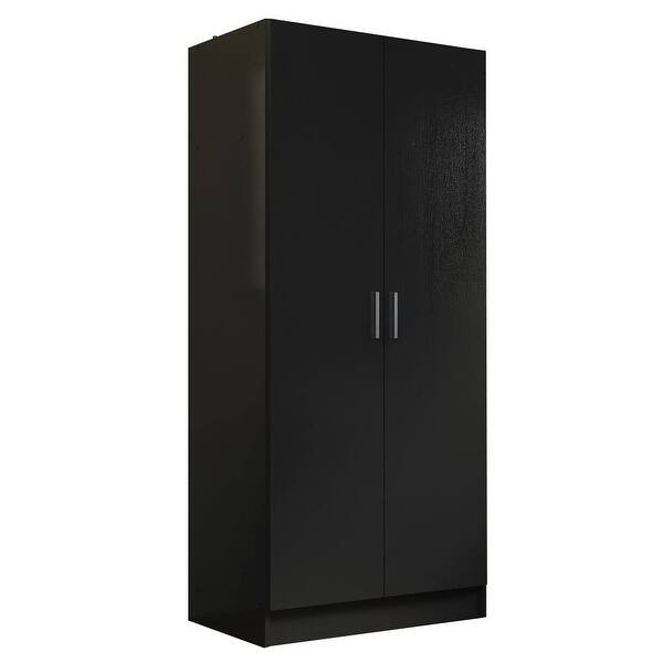 2 Door Wardrobe Storage Black Bed Bath & Beyond 38208757