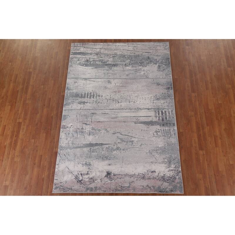 Abstract Modern Rug Oriental Washable Machine-Made Printed Carpet