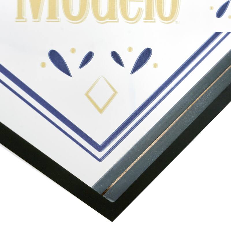 American Art Decor Modelo Printed Framed Mirror, 14.5" H x 18.75" L