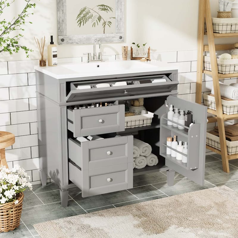 36'' Bathroom Vanity with Top Sink