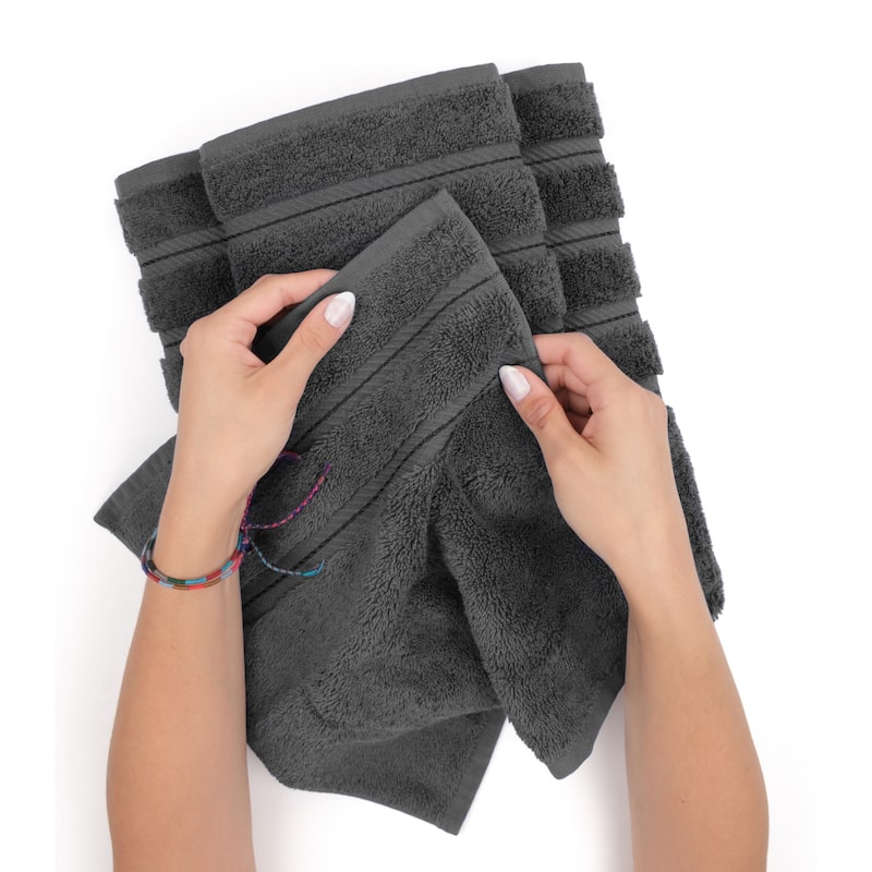 American Soft Linen 4-Piece Turkish Hand Towel Set