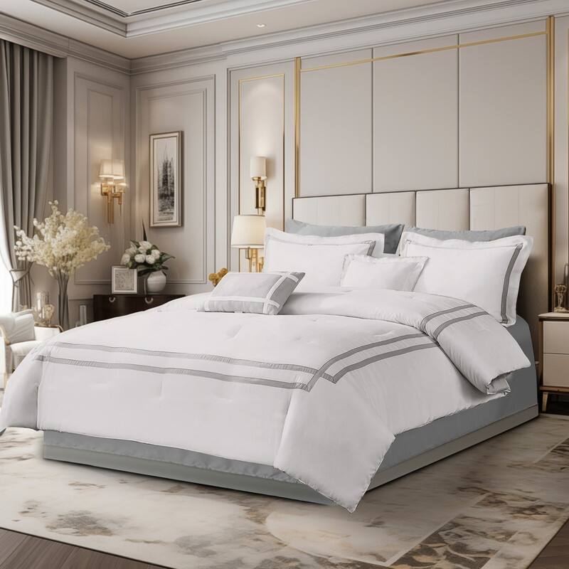 Wonderful Hotel Comforter Set Bag in A Bag 8 Piece