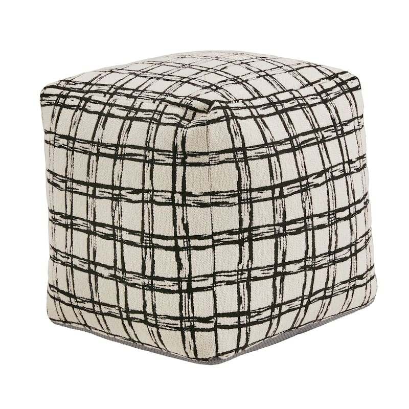 Brunico Upholstered Square Pouf Ottoman by iNSPIRE Q Bold