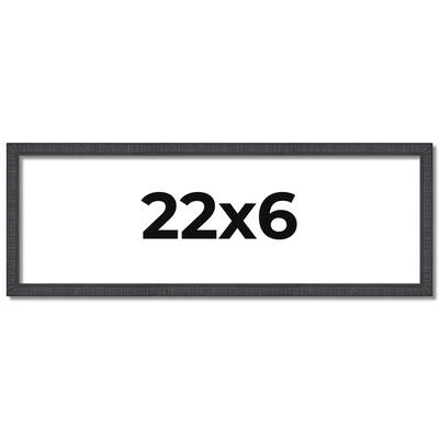 22x6 Frame Brown Solid Wood Picture Frame - Complete Modern Photo