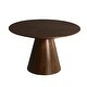 preview thumbnail 7 of 24, Fynix Modern 47" Solid Ash Wood Veneer Round Top Dining Table for Dining area, Kitchen, or Office Spaces