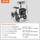 preview thumbnail 9 of 19, VEVOR Folding Knee Scooter, Carbon Steel Steerable Knee Walker for Injured Ankle Foot Knee