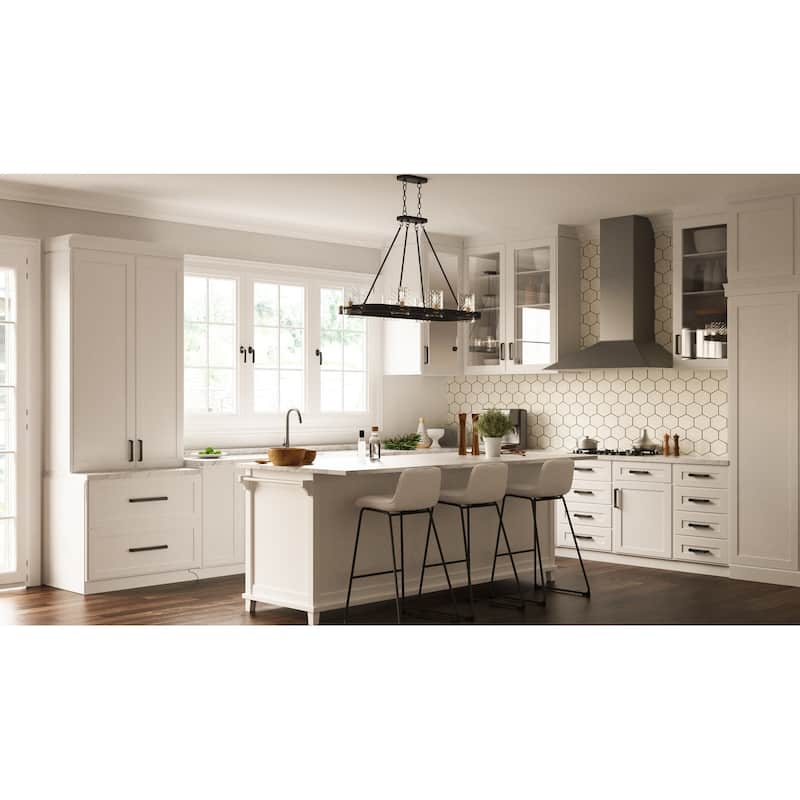 Gloucester 8-Light Matte Black Linear Chandelier