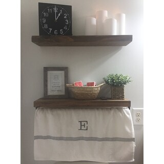 Handmade Del Hutson Designs True Floating Shelf and Towel Rack