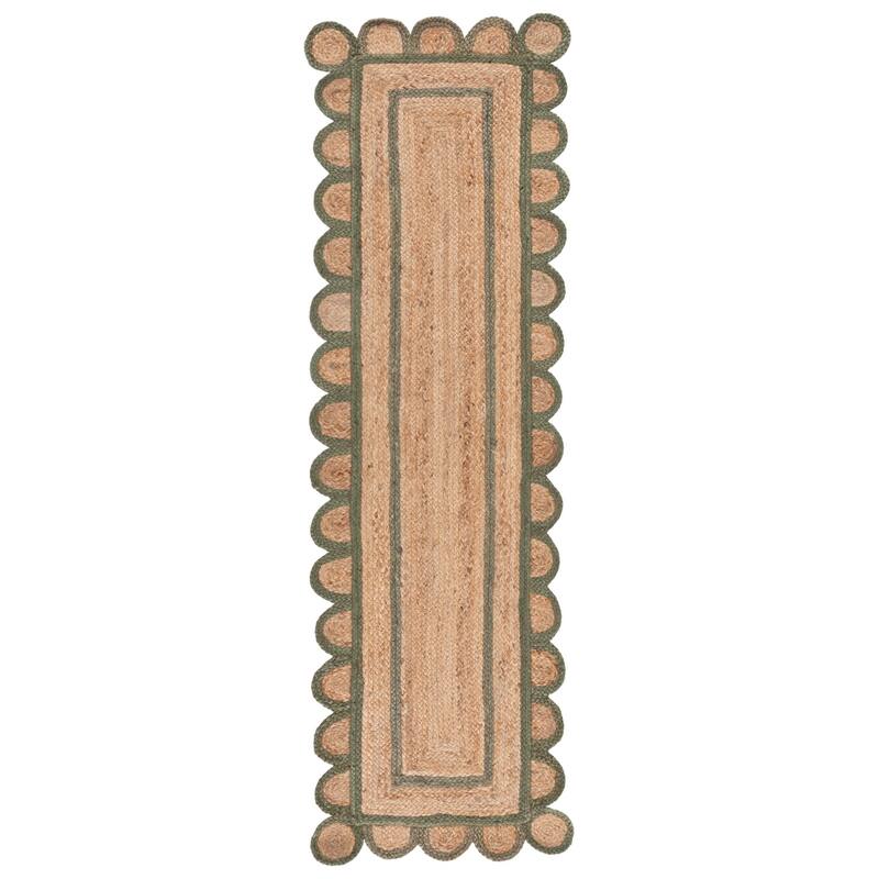 SAFAVIEH Handmade Natural Fiber Calcedonia Border Pattern Jute Rug