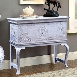 Classic Reclaimed Wood Traditional Hand Carved Antique Console Table ...