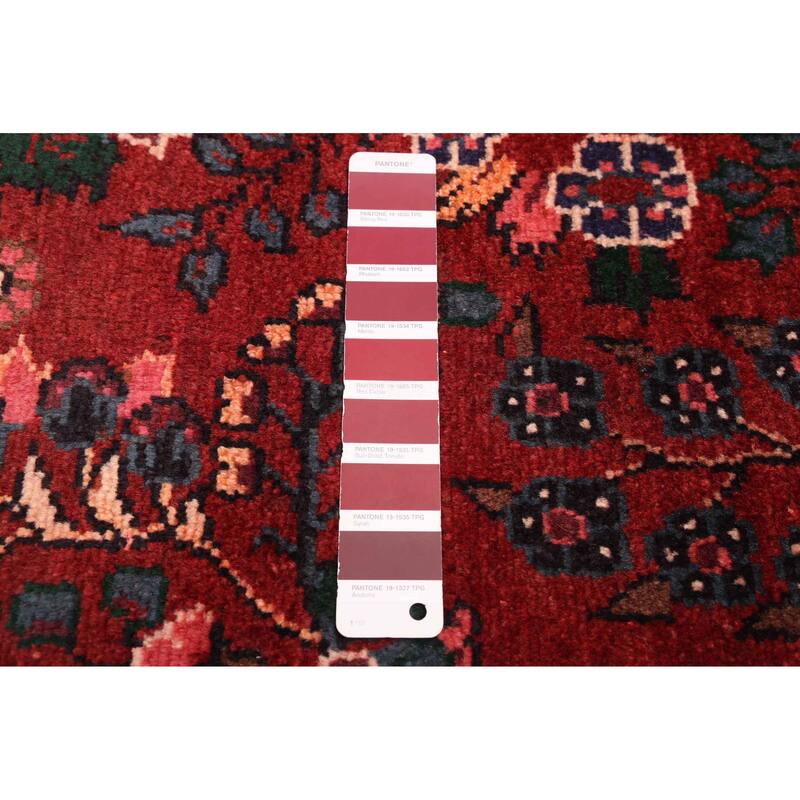 ECARPETGALLERY Hand-knotted Andelz Dark Red Wool Rug - 3'7 x 9'9