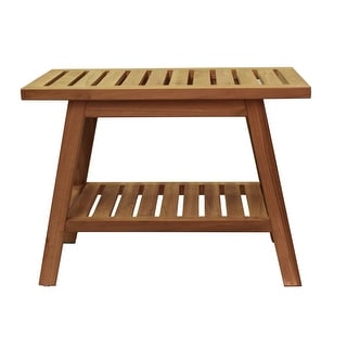 Teak Shower Bench Rectangular - Bed Bath & Beyond - 40695550