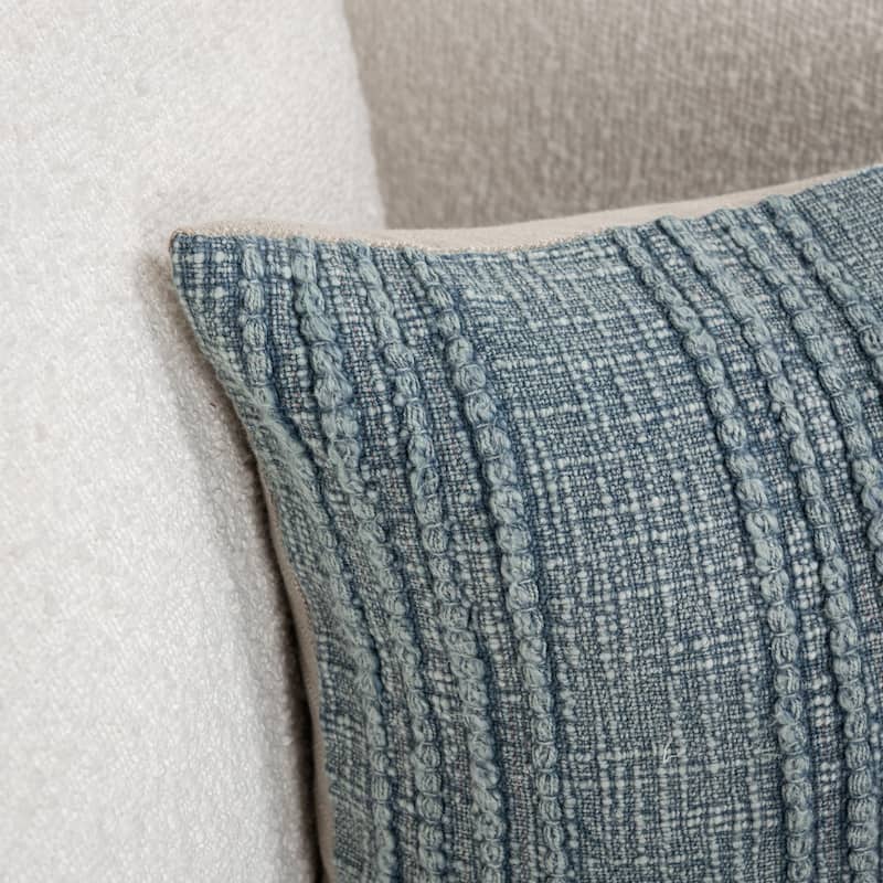 Villa by Classic Home Hannah 100% Cotton 22" Throw Pillow