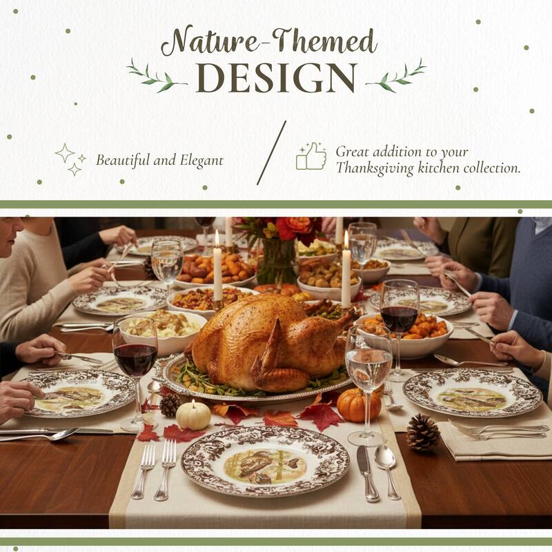 Spode Woodland Dinner Plate Birds Motif - 10.5