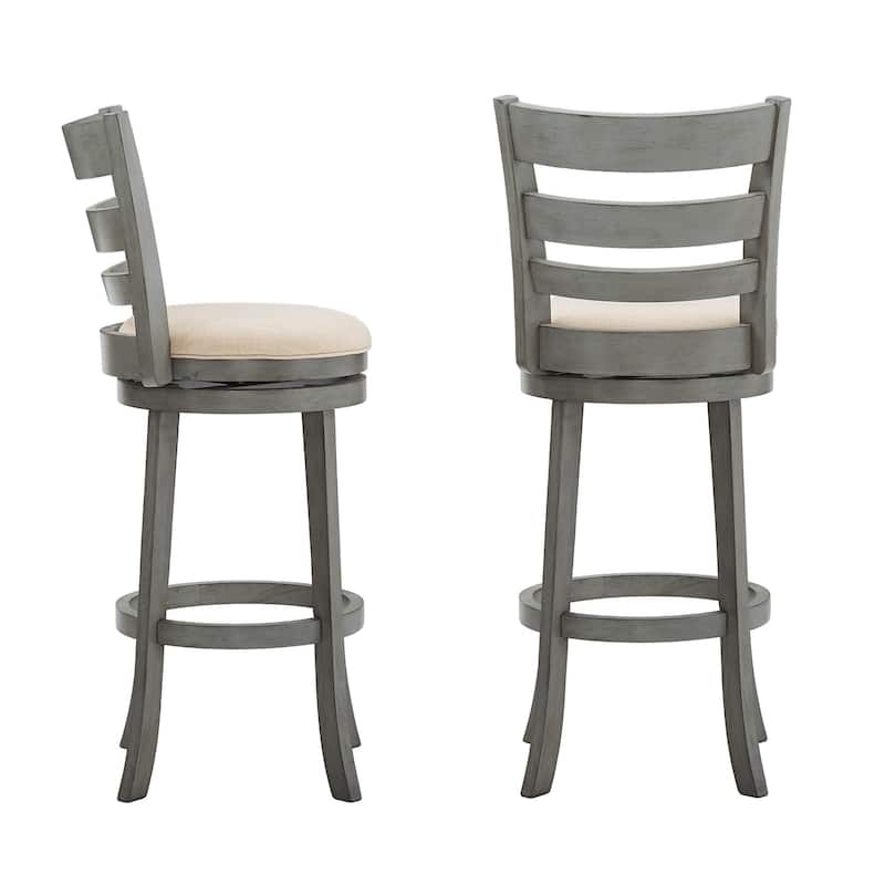Rovinj Ladder Back 29"H Swivel Bar Stool