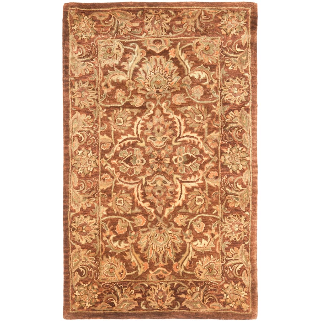 SAFAVIEH Handmade Golden Sato Racheal Traditional Oriental Wool Rug