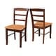 preview thumbnail 91 of 128, International Concepts Solid Wood Madrid Ladderback Chairs, Set of 2 - N/A
