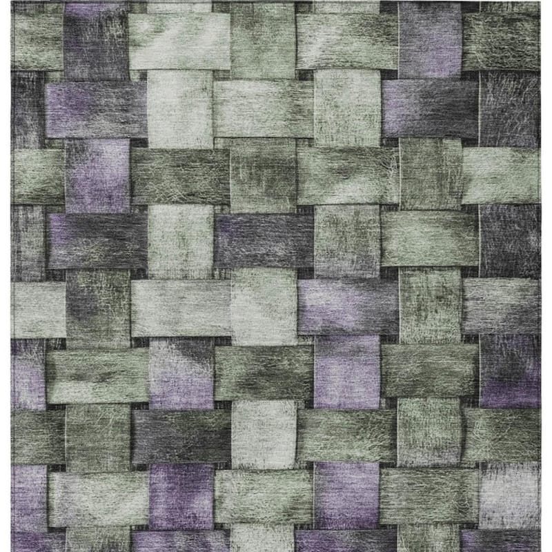 HomeRoots Striped Transitional Rectangle Outdoor Rug