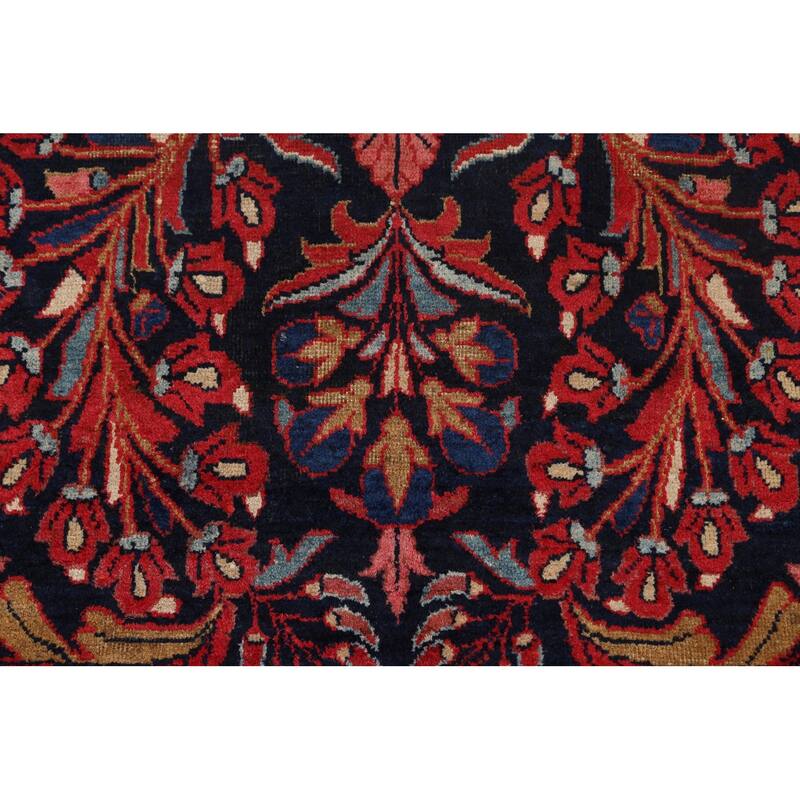 Antique Vegetable Dye Lilian Persian Area Rug Hand-knotted Wool Carpet - 4'4" x 8'4"