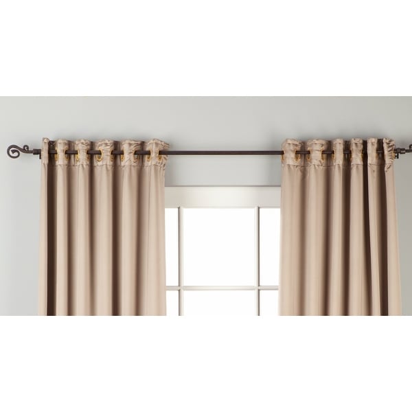 brownish curtains
