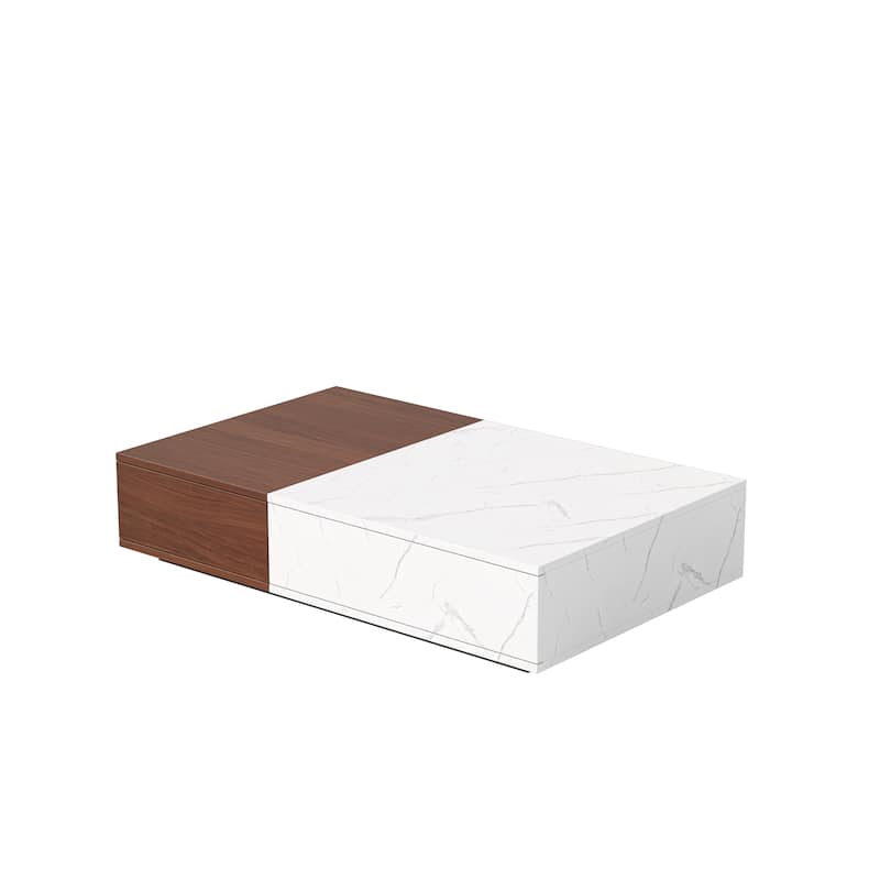 Rectangular End Table Center Table Retro Side Table