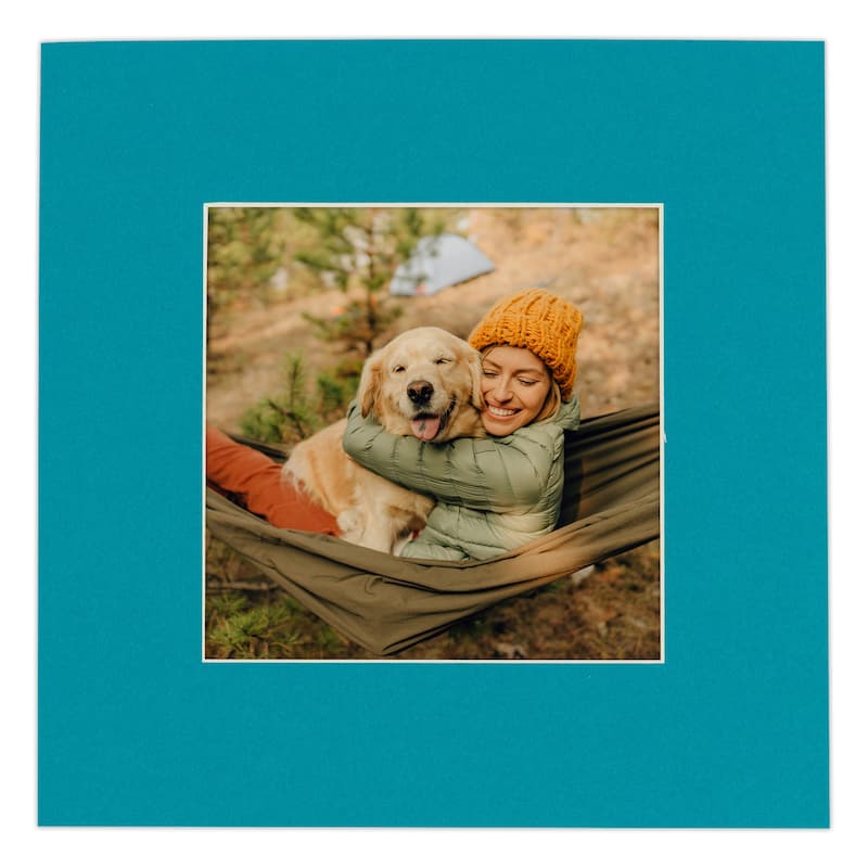 16x20 Mat for 11x14 Photo - Teal Blue Matboard for Frames Measuring 16 x 20 Inches - To Display Art Measuring 11 x 14 Inches
