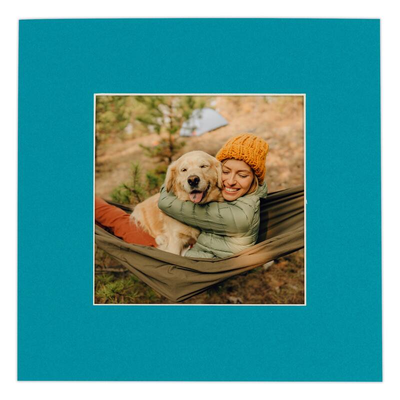 8x12 Mat for 11x14 Frame Precut Mat Board AcidFree Teal Blue 8x12