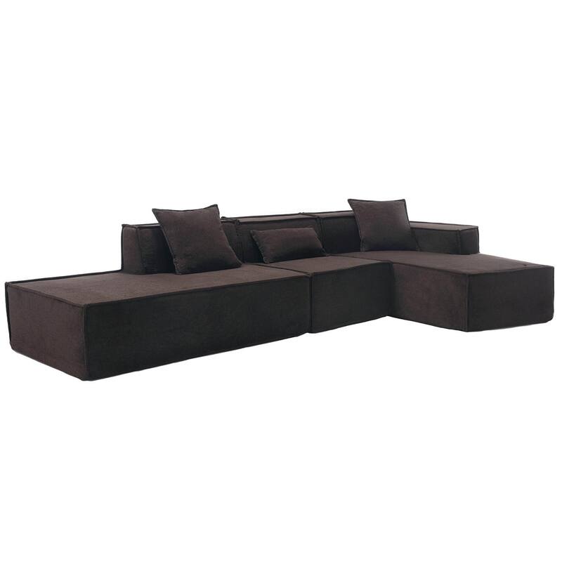 Modular combination living room sofa set, modern minimalist L-shaped sofa