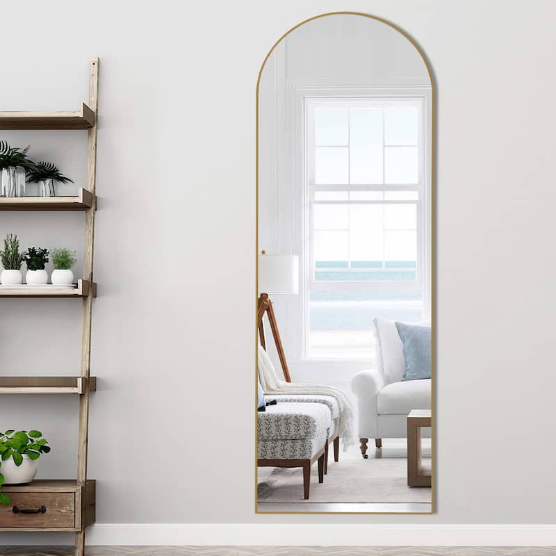 Full-length Floor Arched Mirror