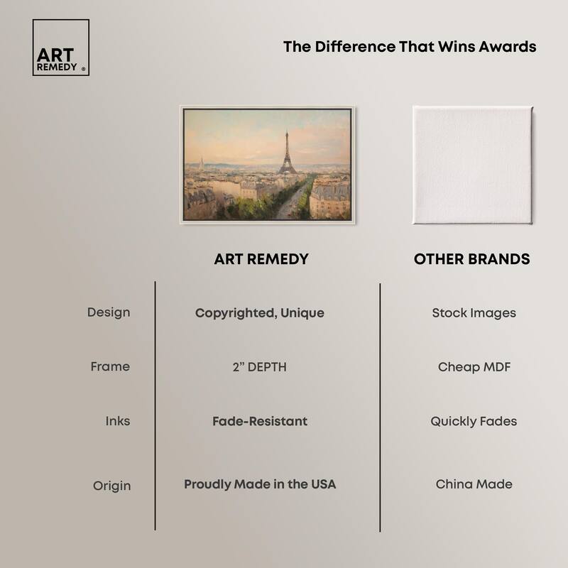 Early Morning Paris Canvas by Art Remedy