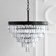 preview thumbnail 21 of 48, Gaines Crystal LED Chandelier, Polished Nickel/Clear by JONATHAN Y