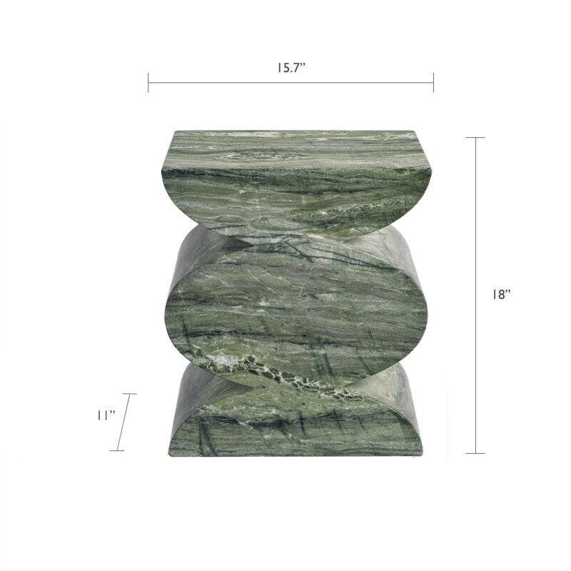 Studio London Side Table Faux Marble Effect Concrete Stool Indoor Outdoor Use