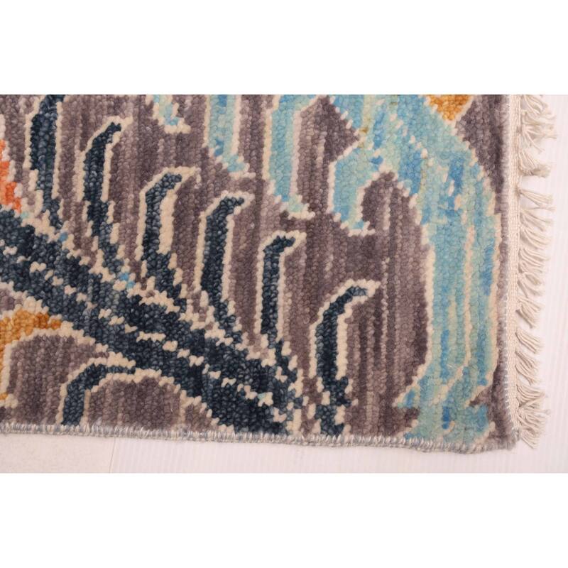 ECARPETGALLERY Hand-knotted Shalimar Grey Wool Rug - 9'1 x 12'1
