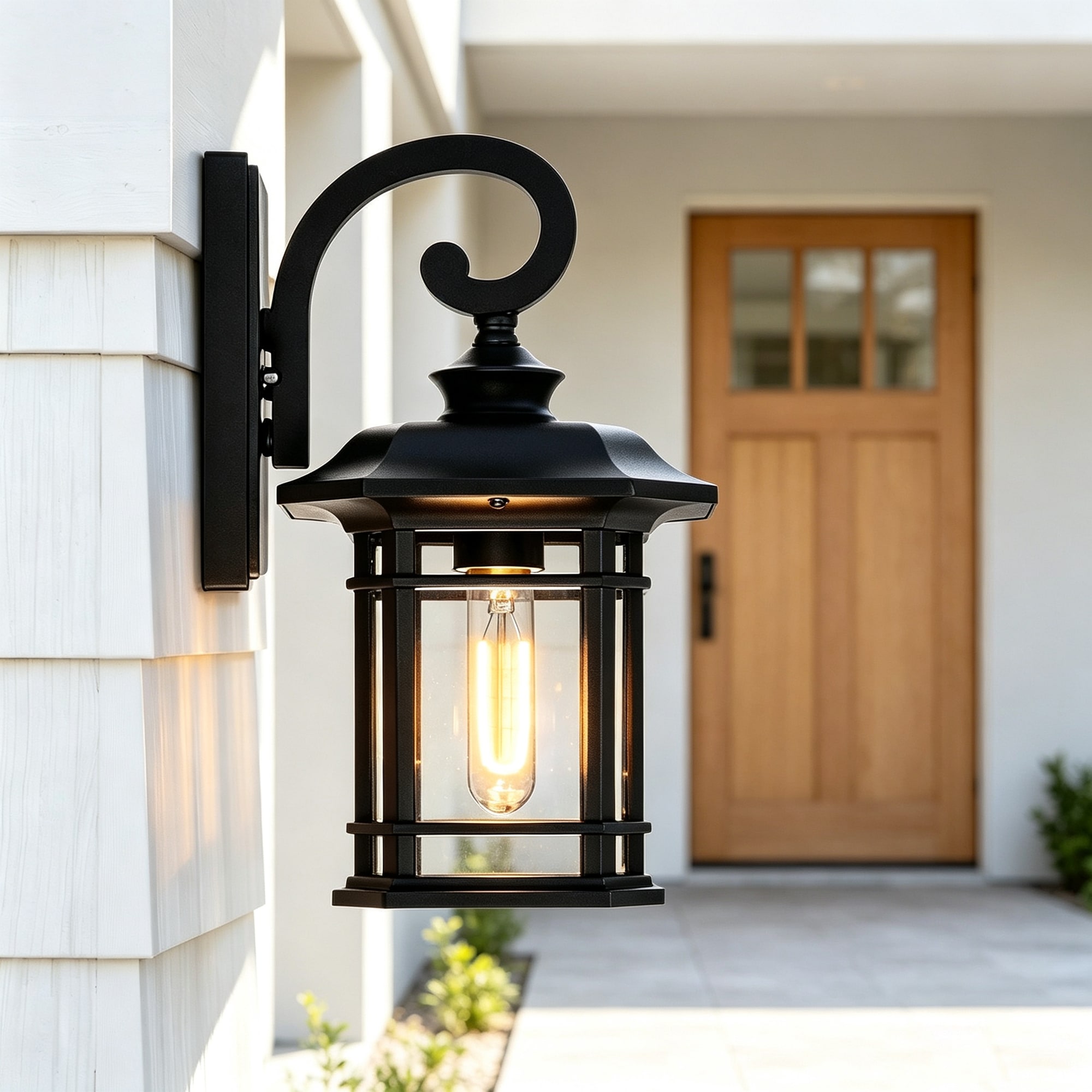 CWI Lighting Blackburn 1 Light Black Outdoor Wall Lantern