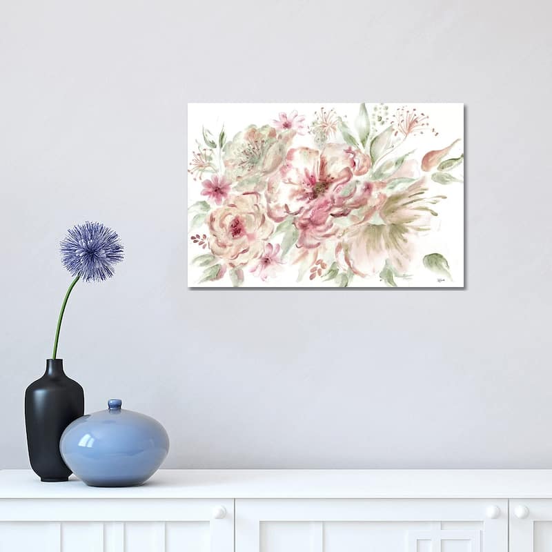iCanvas "Rose Gold Floral Landscape" by Tre Sorelle Studios Canvas Print - 12x18x1.5