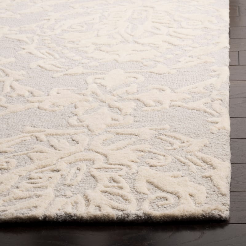 SAFAVIEH Handmade Blossom Lollie Modern Floral Wool Rug