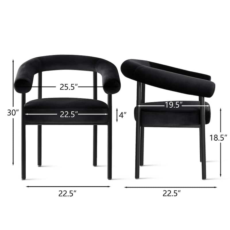 High-back upholstered Chairs (Set of 4)