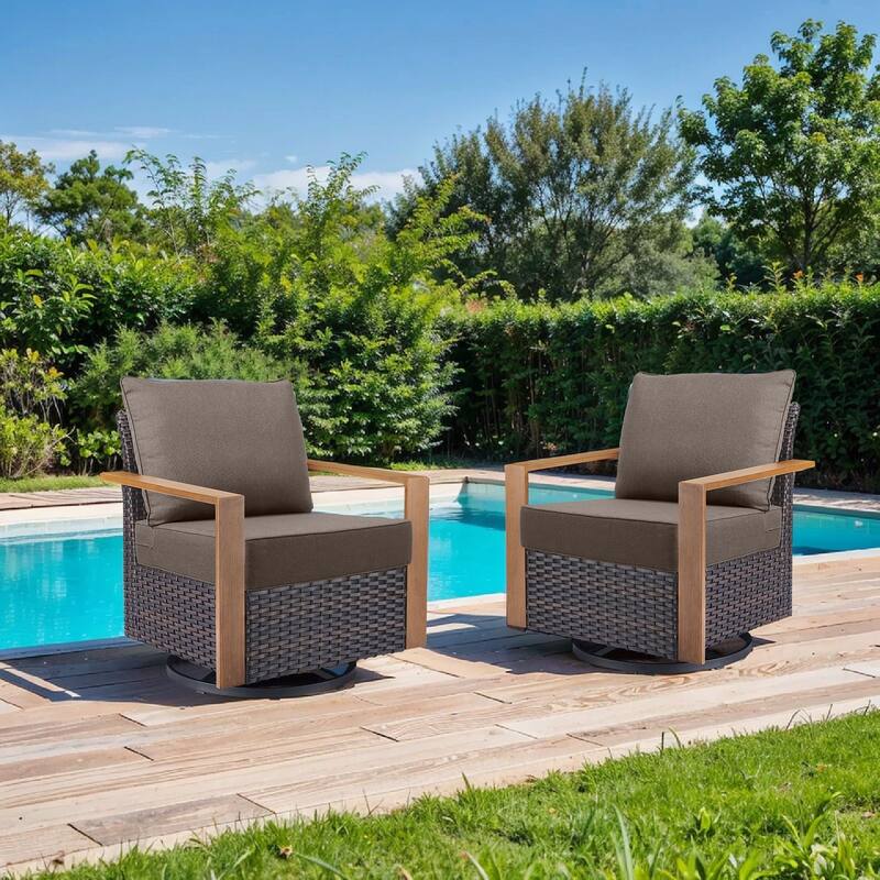 Pocassy 22"x24"x6" Inch Thick Cushions Pillows Indoor Outdoor Cushion 4 Set
