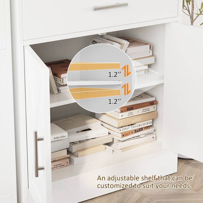 Futzca Sideboard Buffet Cabinet, Kitchen Storage Cabinet